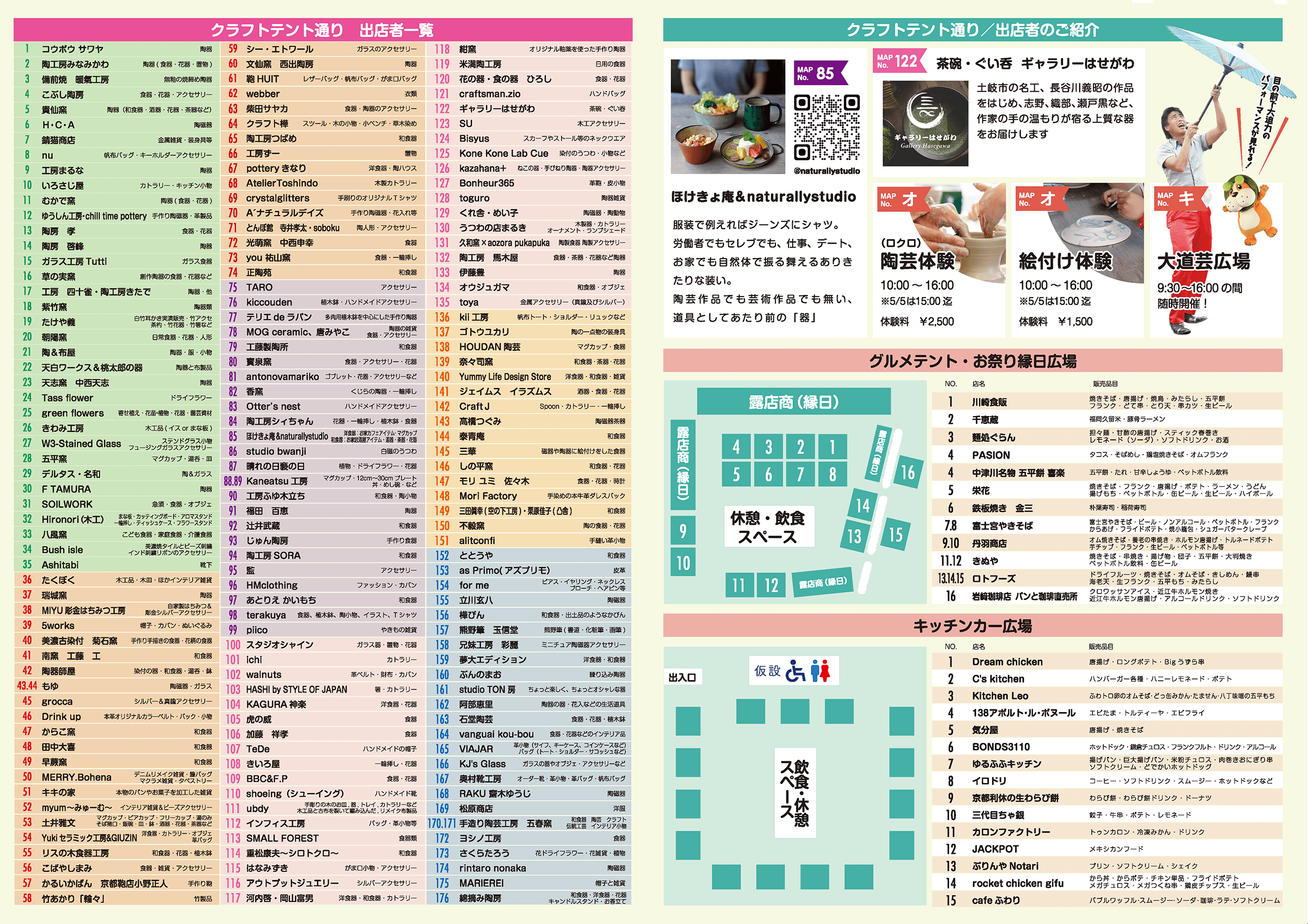 土岐美濃焼まつり2026　会場MAP